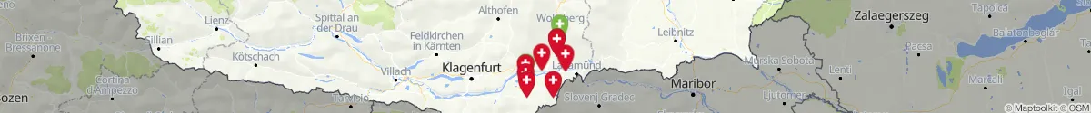 Map view for Pharmacies emergency services nearby Griffen (Völkermarkt, Kärnten)